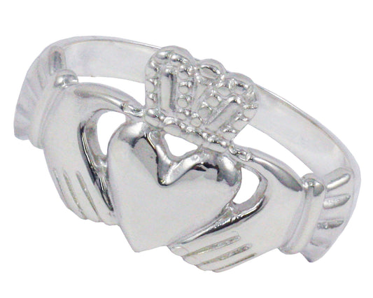 BJC® Sterling Silver 925 Mens Claddagh Ring Size N -Z+3 Brand New In Gift Box