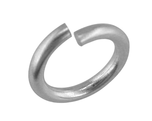 Solid 9ct White Gold 3mm Open Medium Weight Jump Rings For Jewellery Making
