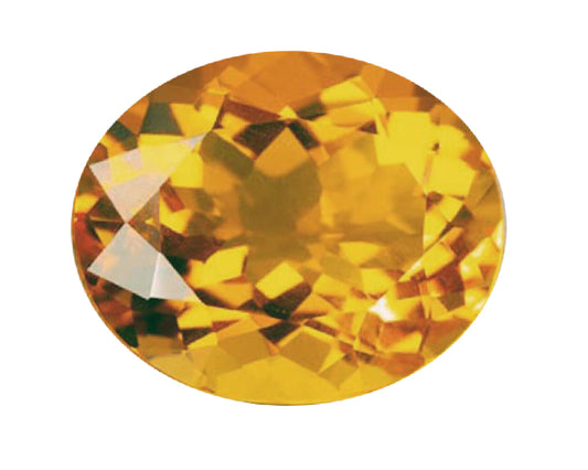 BJC® Loose Oval Cut Natural Orange / Yellow Citrine Flawless Multiple Sizes
