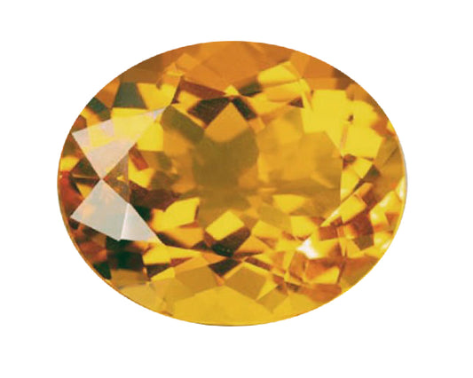 BJC® Loose Natural Orange Sapphire Oval Cut Multiple Sizes Natural Stones