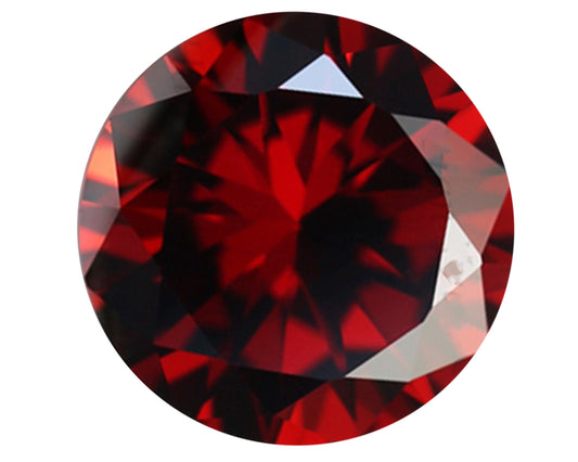 BJC® Loose Natural Garnet Round Cut Red / Brown 2mm 2.5mm 3.5mm