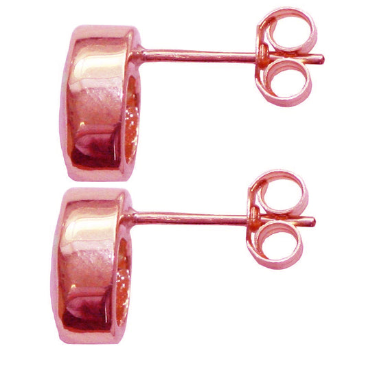 BJC® 9ct Rose Gold Natural Almandine Garnet Oval Stud Earrings Studs Brand New