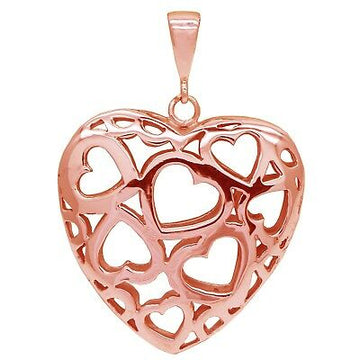 Beautiful Large 9ct Rose Gold Hearts of Hearts Pendant Stunning design