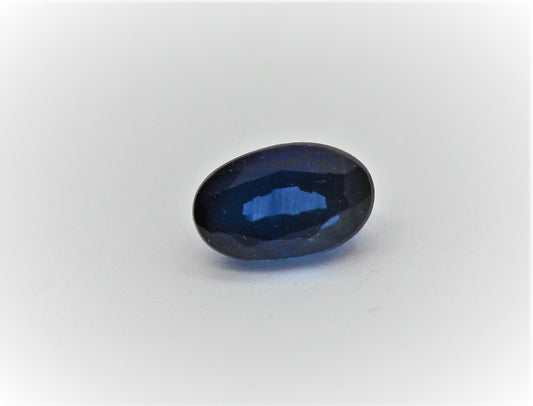 BJC® Loose Oval Cut Ceylon Deep Blue and Black Natural Sapphire 4mm x 3mm - 9mm x 7mm