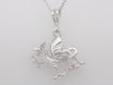 Sterling Silver 925 Welsh Dragon Cymru Wales Made Pendant & Optional Necklace