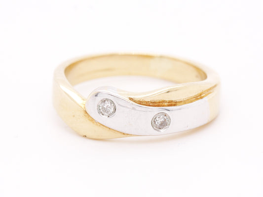 BJC® 9ct Yellow Gold Diamond 0.10ct Dress Size L Engagement Dress Ring R72