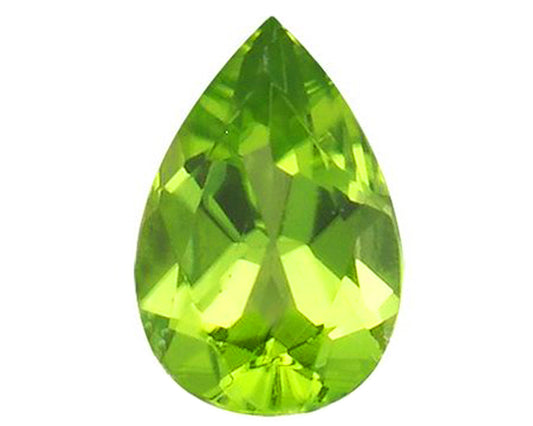 BJC® Loose Pear Teardrop Pippin Cut Natural Peridot Stone Green Deep