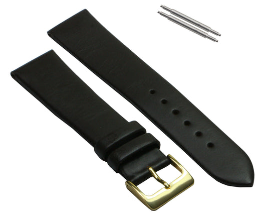 BJC® Brown Genuine Leather Watch Strap Straps in Multiple Widths & Pins