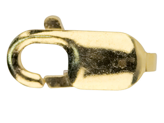 Solid 9ct Yellow Gold Lobster Claw 9mm Oval Clasp Closer Clasp Necklace Bracelet