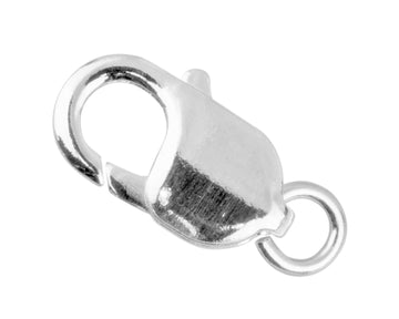 Sterling Silver Lobster Claw Oval Clasp Closer Necklace Bracelet Repair 7mm - 17mm ( 925 Silver )