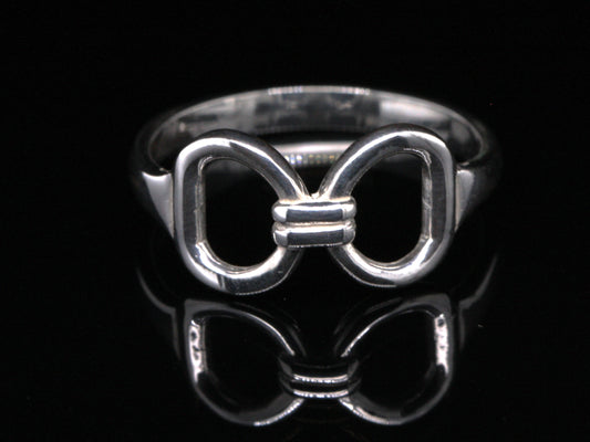 Horse Equestrian Snaffle Bit Pony Ring Size H - P British Made Sterling Silver
