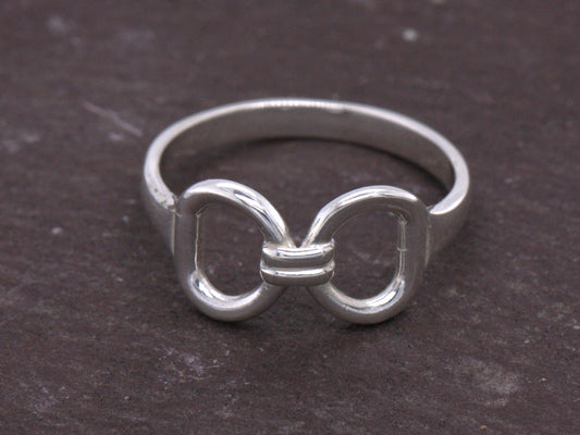 Horse Equestrian Snaffle Bit Pony Ring Size H - P British Made Sterling Silver