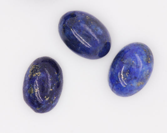 Loose Oval Cabochon Cut Natural Untreated Lapis Lazuli Stones 7 x 5 - 14 x 10