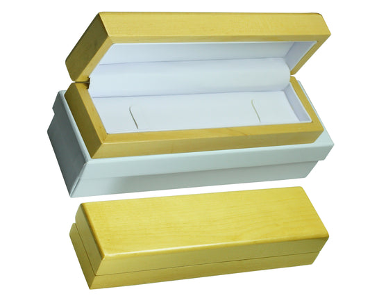 BJC® Natural Maple Bracelet / Watch Box Wooden Wood Jewellery Gift Box