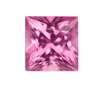 BJC® Loose Natural Pink Sapphire Princess Cut Multiple Sizes Natural Stones