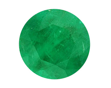 BJC® Loose Green Round Cut Natural Colombian Emerald Stones 1.75mm - 4.00mm