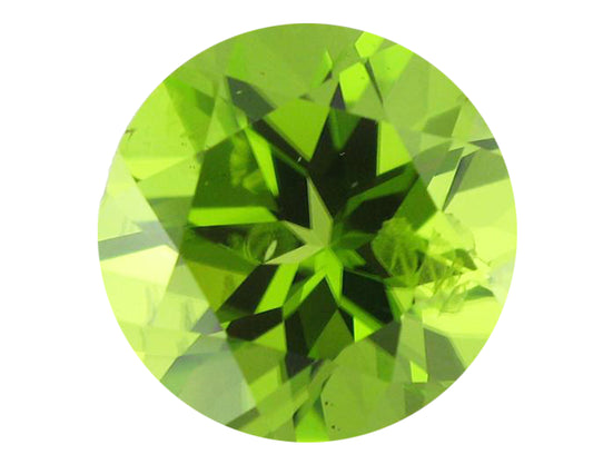 BJC® Loose 6mm x 6mm Round Brilliant Cut Natural Peridot Stone Green Deep Beautiful Colour