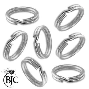 Solid Sterling Silver 8mm Split Rings Ring For Fitting Charms & Pendants 925