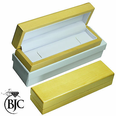 BJC® Natural Maple Bracelet / Watch Box Wooden Wood Jewellery Gift Box