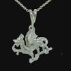 Sterling Silver 925 Welsh Dragon Cymru Wales Made Pendant & Optional Necklace