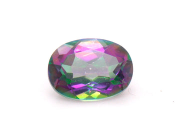 BJC® Loose Oval Cut Natural Mystic Topaz Excellent Cut Magic Green Colour