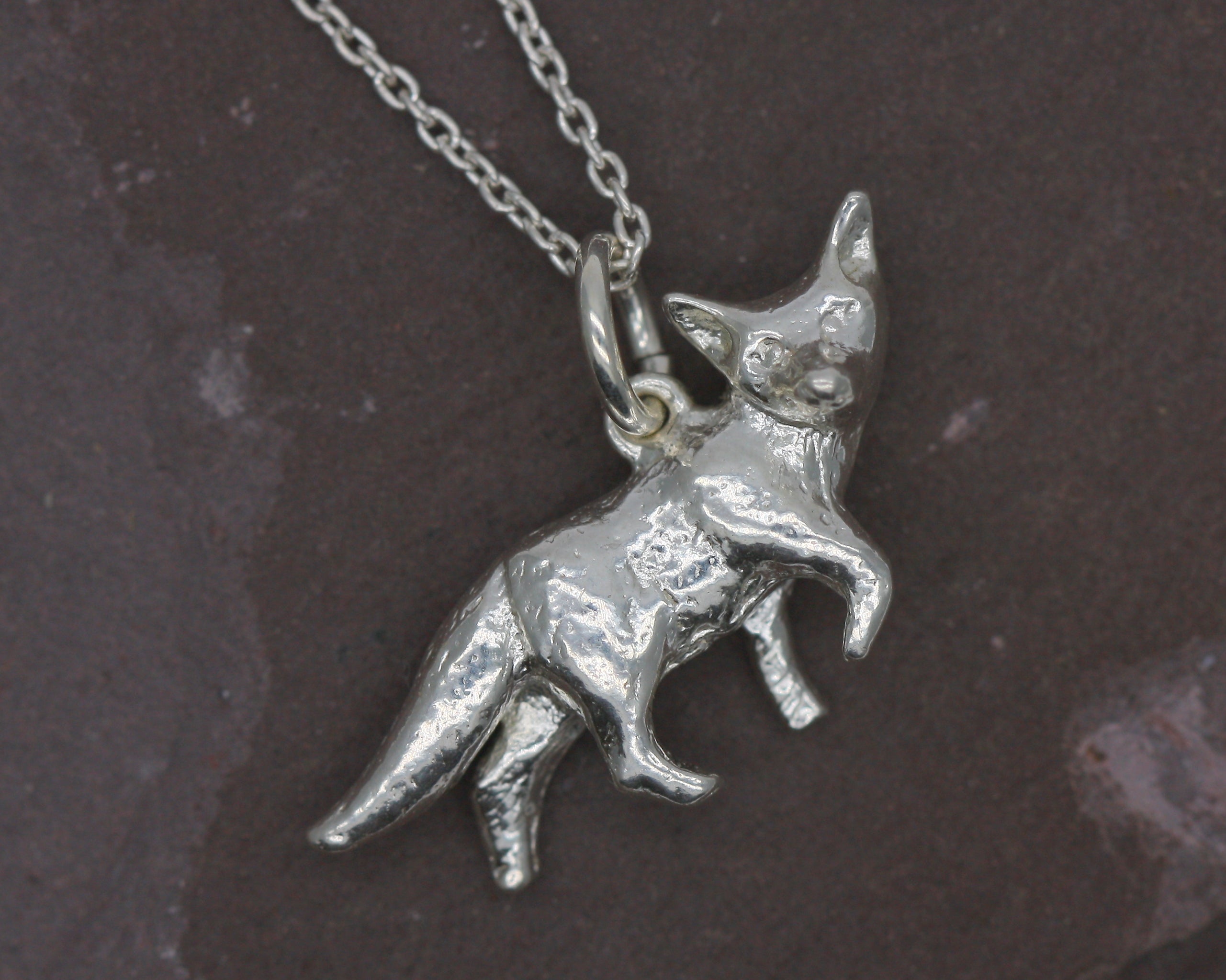 Sterling silver sale fox