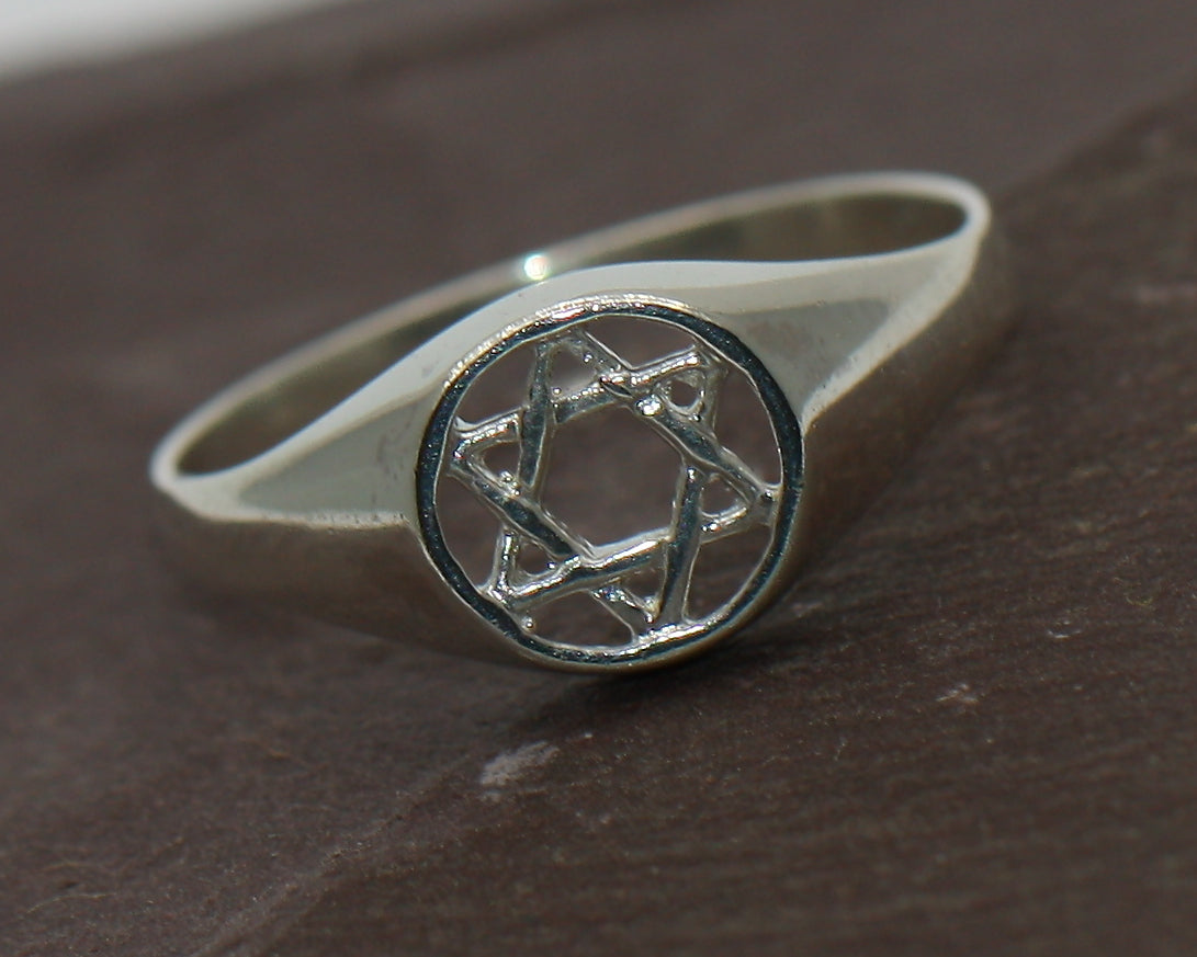 Star of david engagement on sale ring