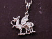 Sterling Silver 925 Welsh Dragon Cymru Wales Made Pendant & Optional Necklace