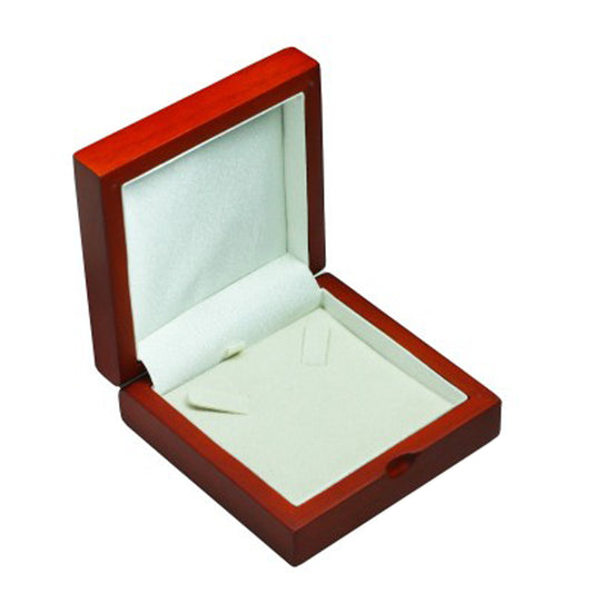 Natural Mahogany Pendant / Necklace Jewellery Gift Presentation Wooden Box